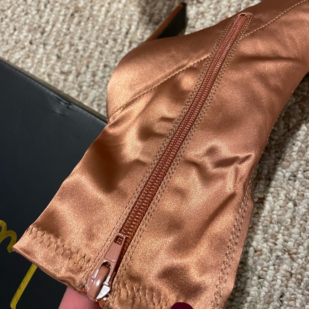 Loriah Satin Booties - Picture 6 of 13
